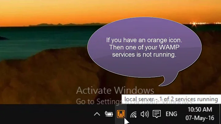 WAMP orange icon, MySQL service is  not working [FIX]