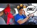 Removing ALL MY LAYERS While My Boyfriend Drives To See His Reaction!! *HILARIOUS*