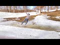snowboarding on water