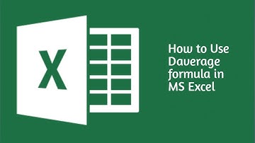 HOW TO USE DAVERAGE FORMULA IN MICROSOFT EXCEL | TUTORIAL IN MS EXCEL | URDU | HINDI | 2021