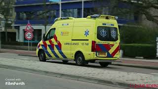 Luchthoorn Ambulance Met Spoed Naar Melding In Haarlem