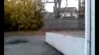 double kickflip off ledge lol