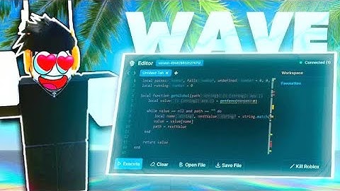 Roblox Executor WAVE Script Exploit has NO KEY use Method (Showcase 2025)
