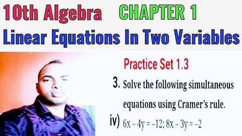 10th Maths 1 Chapter 1 Linear Equations In Two Variables Practice Set 1.3 Exa. 3 Que.4