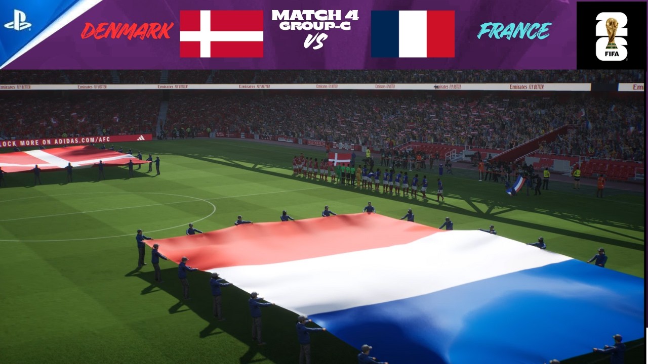 Матч 4 - Группа C | Дания против Франции | Франция доминирует в этом противостоянии | Полный матч...