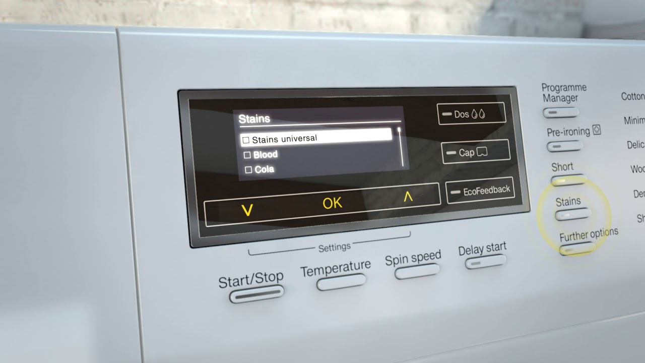 Miele's Stain Removal Feature YouTube