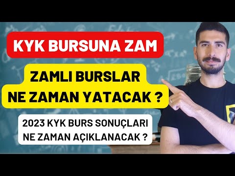 KYK ZAMLI BURS NE ZAMAN YATACAK ? 2023 KYK BURS SONUÇLARI NE ZAMAN AÇIKLANACAK ? KYK BURSUNA ZAM