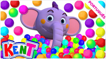 🔵 KENT O Elefante - Aprenda formas com Bolas | DESENHOS ANIMADOS para crianças