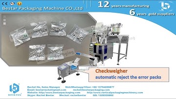 Automatic counting packaging machine for sachet pouch with check weighing function