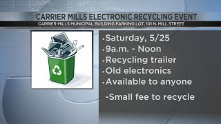 Carrier Mills to Host Electronic Recycling Event