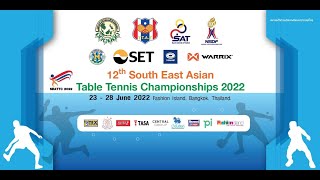 12th South East Asian Table Tennis Championships 2022 Day 6 Afternoon Session WOMEN'S DOUBLE FINAL