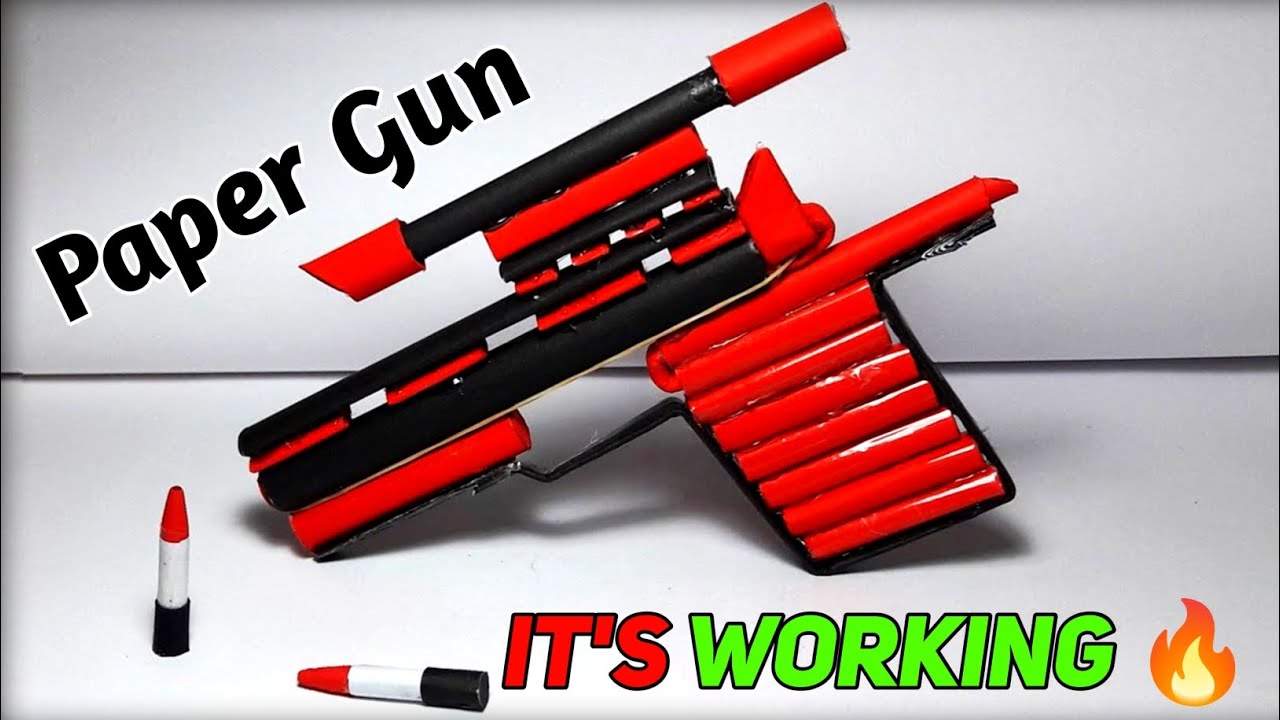 How To Make A Gun That Shoots Paper Bullets How to make a paper gun | origami gun | How to make 'JAGUAR GUN' that
