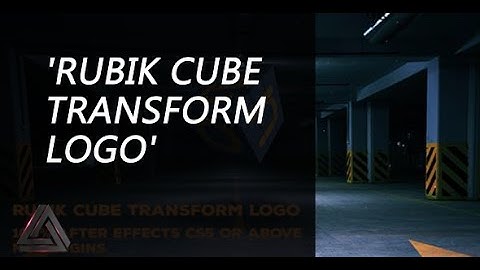 Rubik Cube Transform Logo | After Effects Template | Logo Stings