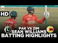 Sean Williams 1st Century Against Pakistan | Zimbabwe vs Pakistan | 3rd ODI 2020 | PCB | MD2E