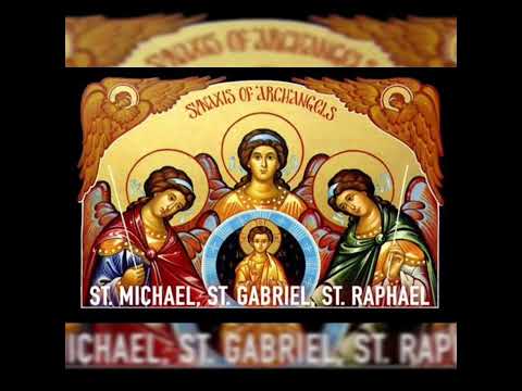 Saint Of The Day For September 29. Saints Michael, Gabriel, And Raphael.