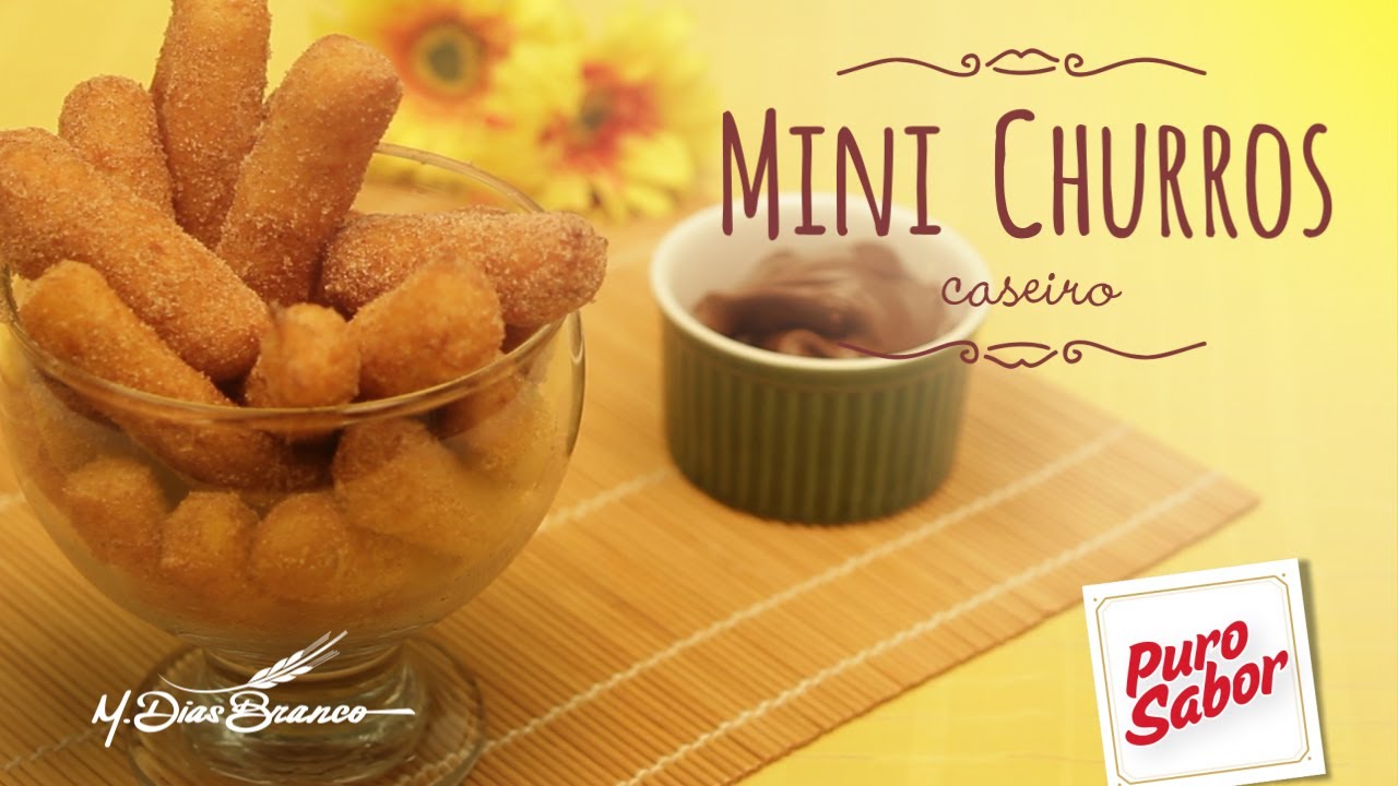 RECEITAS PURO SABOR MINI CHURROS CASEIROS