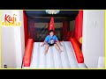 Giant Inflatable Bounce House Slide Stuck in our house!!!