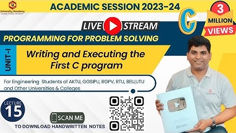 PPS15:Programming For Problem Solving | C  for Beginners |Hello World Program|Addition of Two Number
