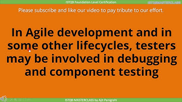 1 1 2 Testing and Debugging : ISTQB Foundation level 2018 Question bank