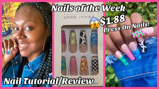 Press on nails tutorial | Temu Haul | My best set yet | Review | How to apply press on nails