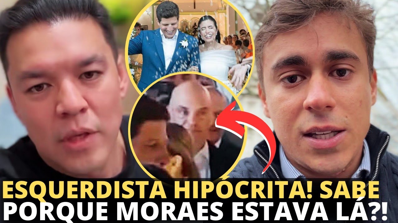 Teo Hayashi e Nikolas Ferreira sobre casamento de Tabata Amaral com João Campos e presença de Moraes