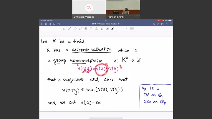 CTNT 2022 - Local Fields (Lecture 2) - by Christel...