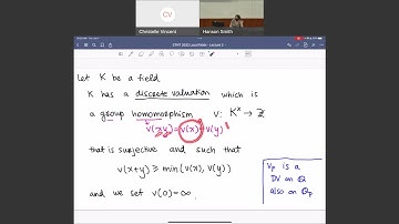 CTNT 2022 - Local Fields (Lecture 2) - by Christelle Vincent