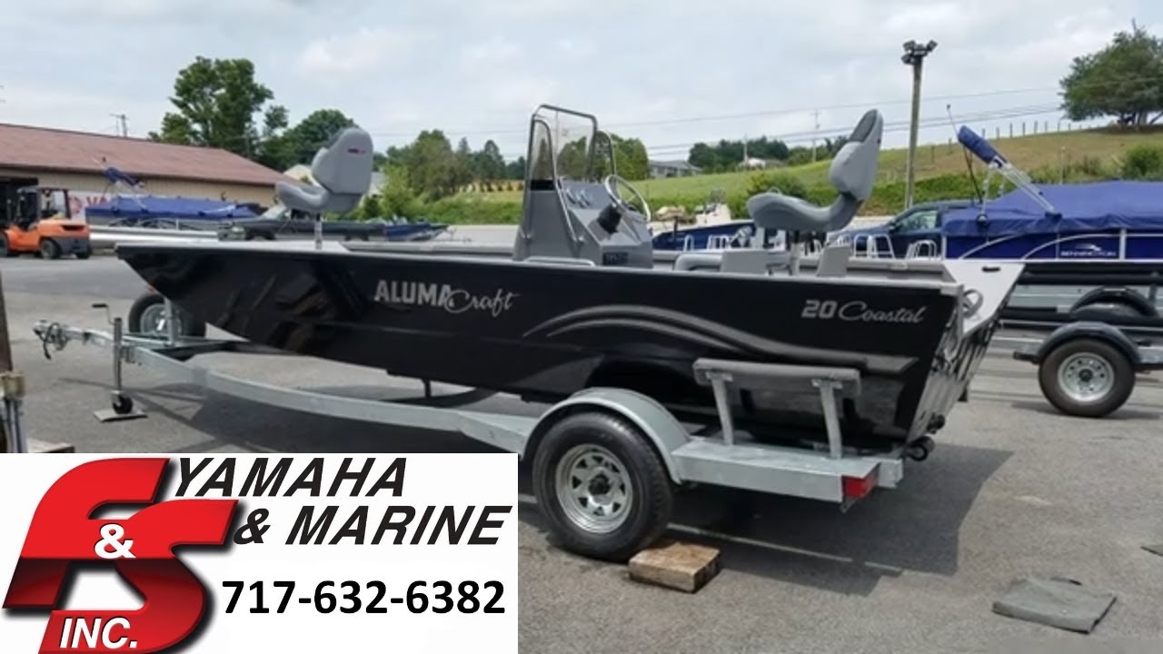 New 2020 Alumacraft 20 Bay Coastal, 20' Center Console fishing boat F