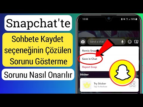 Sorunun Çözüldüğünü Gösteren Snapchat Sohbete Kaydet seçeneğini düzeltin 2023