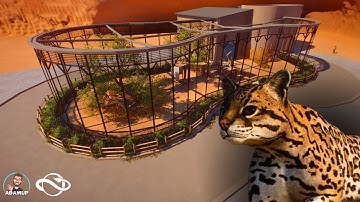 Building A Big Cat Habitat In Planet Zoo - Ocelot Enclosure