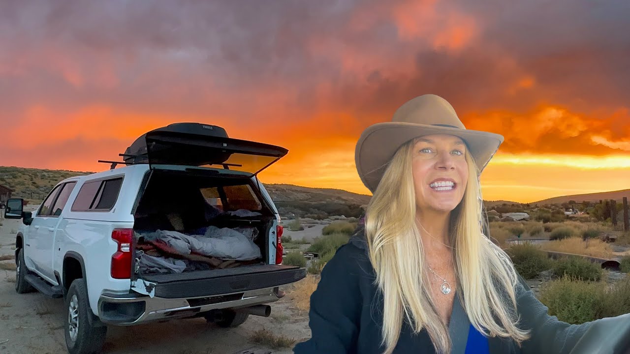 catherine gregory backpacking SOLO on the ROAD Thunderstorms & My first Hip Camp | California to Joseph  OREGON