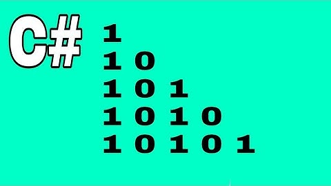 #13 C# Drawing Number Pattern