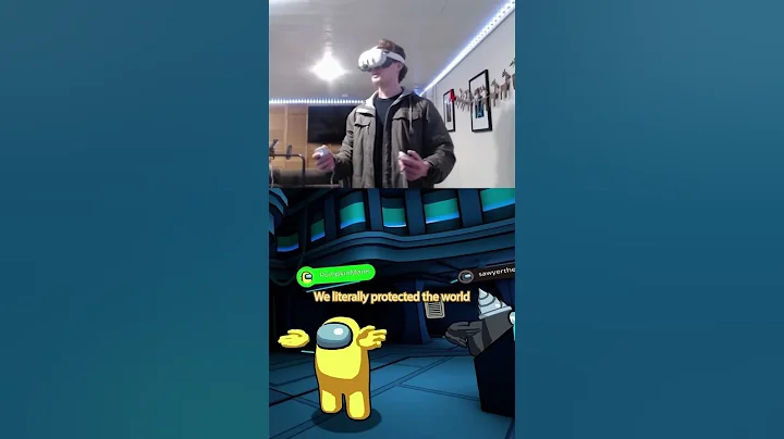 The Most Adorable Among Us VR Player Ever