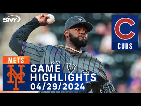 Mets vs Cubs (4/29/2024) | NY Mets Highlights | SNY
