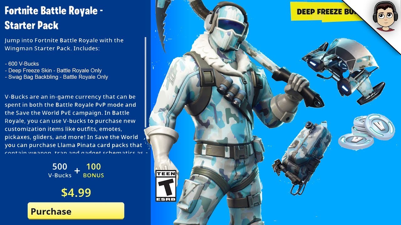 new how to get the deep freeze bundle in fortnite leaked skins back bling glider starter pack - fortnite leaked bundle