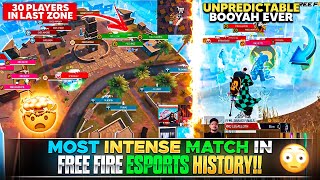 MOST INTENSE MATCH IN FREE FIRE ESPORTS HISTORY!! | FREE FIRE BEST ESPORTS MATCH | FREE FIRE INDIA