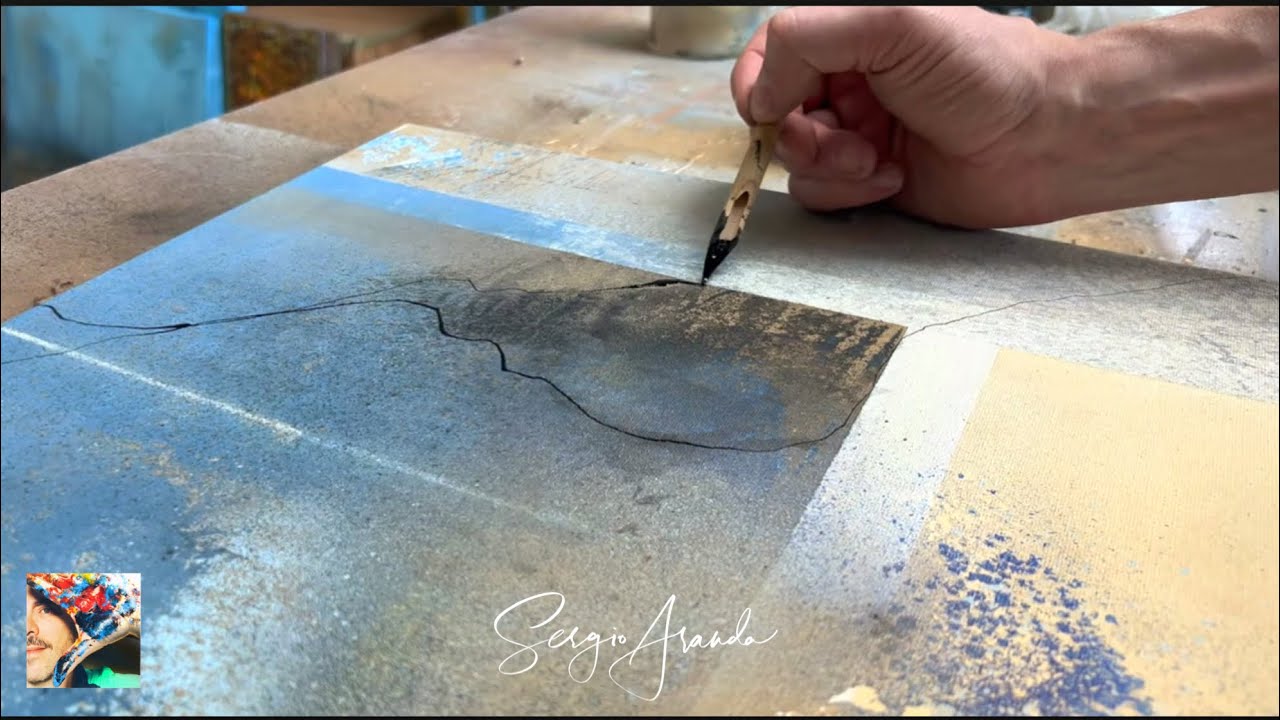 HOW TO PAINT AN ABSTRACT PAINTING EASY WAY / LEARN ACRYLIC PAINT