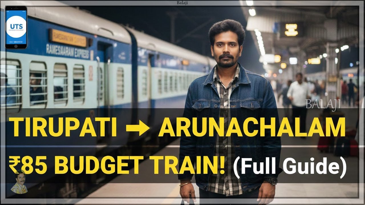 Tirupati to Arunachalam (Tiruvannamalai) Train Guide: ₹85 Budget Journey & Best Route! 🚆