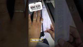NAMEPLATE USING PVC CARD SHEETS