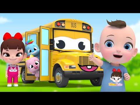 Yellow <strong>School</strong> Bus | Wheels On The Bus Nursery Rhymes Playground Color Song | Baby &amp;<strong>amp</strong>; Kids Songs