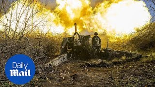 Thumbnail for Brave Ukrainian soldiers risk their lives to save comrade as Russian drone strikes their vehicle