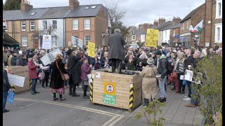 Piers Corbyn Climbs Into Giant Plant Pot To Protest Ltns In Oxford