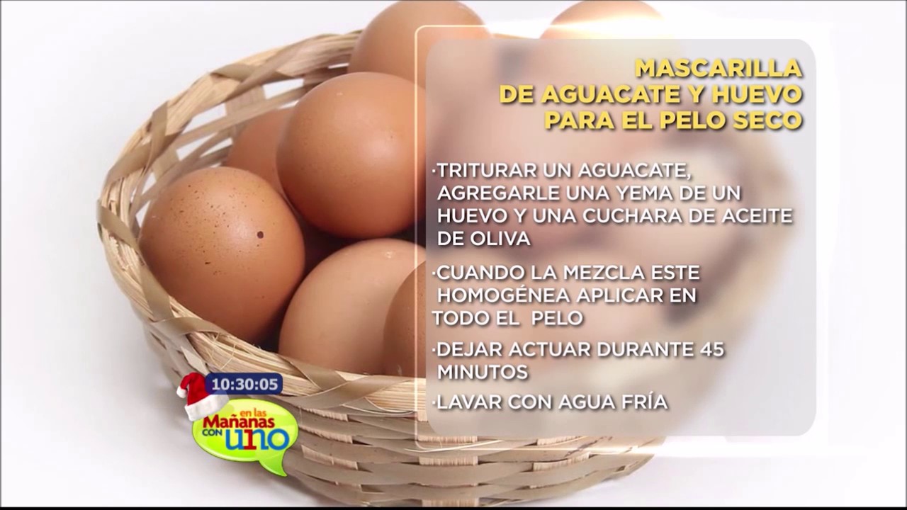 mascarilla aguacate y huevo