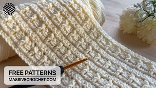 Get Hooked on This JAW-DROPPING Crochet Pattern for Beginners. 😍 UNIQUE Crochet Stitch for Blanket