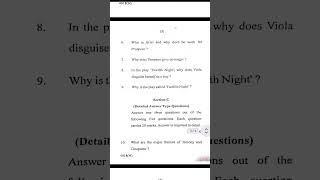 Shakespeare (G-114) M.A. 1st Year (Pvt.) 2025 English Previous Year Question Paper #ccsu #exam