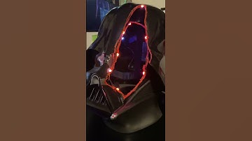 Custom damaged Darth Vader helmet. #starwarscosplayer #darthvader #obiwan #shorts #cosplayer