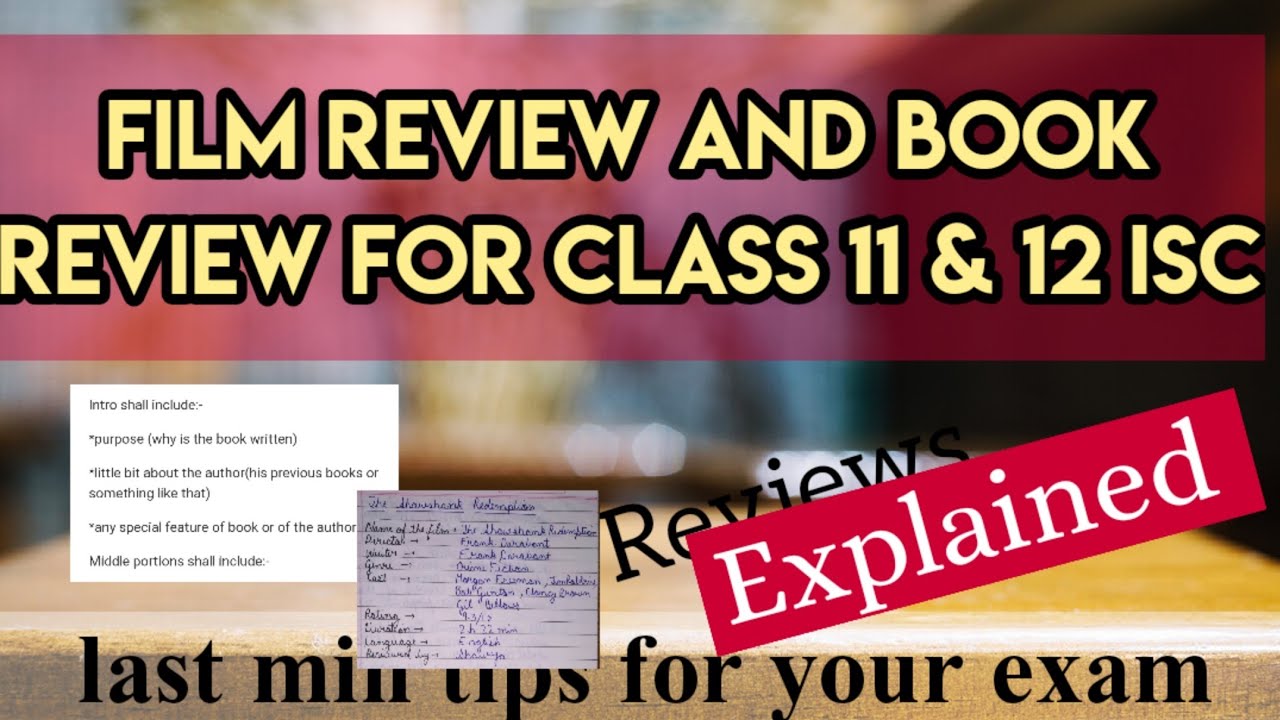 isc english language book review sample