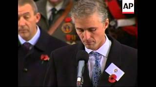 Armistice Day ceremony on 90th anniversary of end of WW1