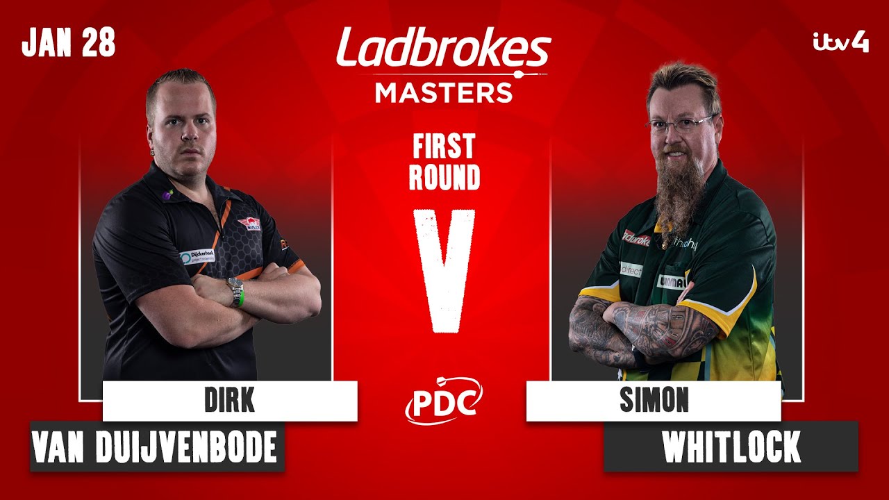 PDC Masters Darts 2022 Round 1 Dirk van Duijvenbode vs Simon Whitlock