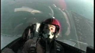 Reporter interviews F16 pilot in flight - Thunderbirds